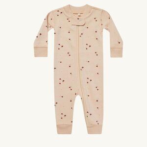 NWT - Quincy Mae ORGANIC Shell Tulips zip pajama
